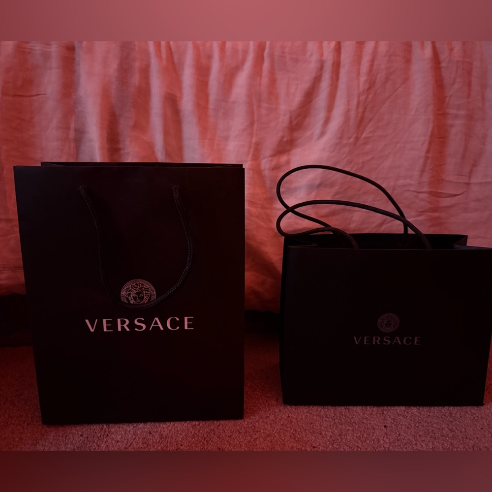 Versace  Black shopping bags (set of 2)